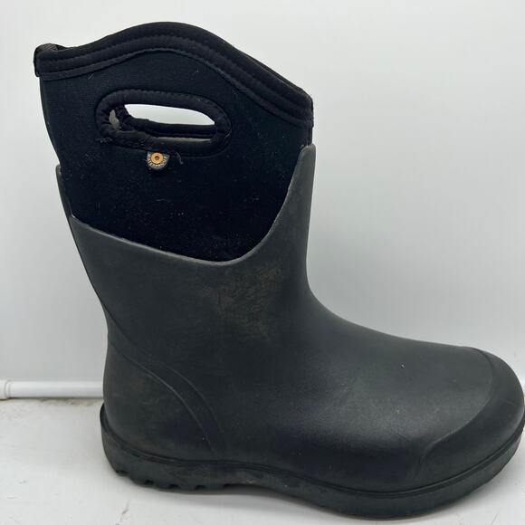 BOGS Snow Boots Womens 8 Neo Classic Mid Black Winter - Picture 1 of 12